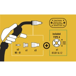 KIT DE SOUDAGE SANS GAZ POUR TORCHE 250A TYPE A – GYS – 72336