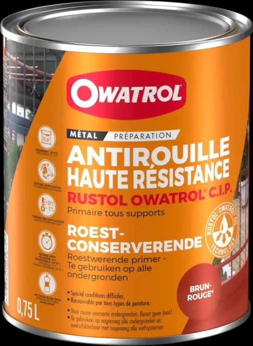 RUSTOL CIP 0,75l - OWATROL PRODUIT DE TRAITEMENT ET MAINTENANCE - OWATROL - 786AA/NL