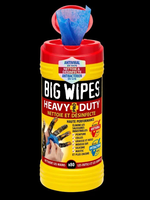 TUBE 100 LINGETTES HEAVY DUTY - DIFAC PROTECTION HYGIENE ET SECURITE (vendu par 8) - DIFAC - BIHEA100-ZZ000BT (vendu par 8)