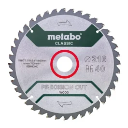 LAME CIRCULAIRE BOIS 216X30X40Z NEG – METABO – 628060000