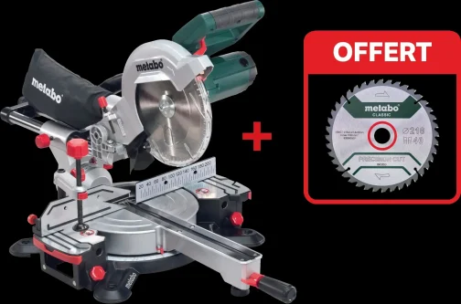 SCIE A ONGLET RADIALE 1700W KGSV 216M + LAME BOIS OFFERTE - METABO OUTILLAGE - METABO - 90000018