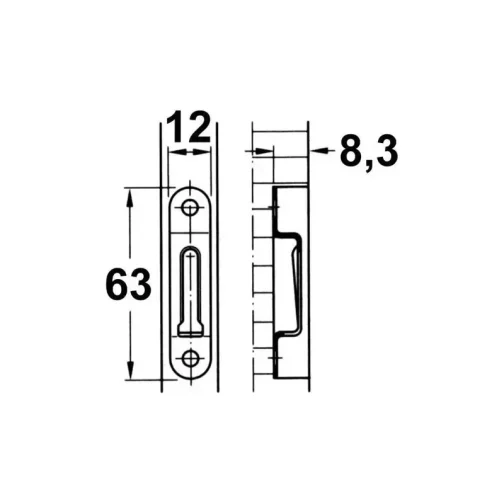 FERRURE D'ASSEMBLAGE NORMAL MODULAR - ITAR - 262.47.049