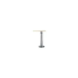 PIED TABLE D120/BASE 300 HT.680/870 NICKEL SAT. – MANART QUINCAILLERIE D’AMEUBLEMENT ET D’AGENCEMENT – MANART – 32.18.680.1