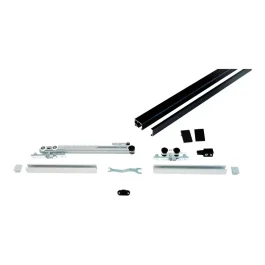 KIT RAIL COULISS CUBE ALU 40KG NOIR AV/1 AMORT – ARGENTA – FA2021811115113