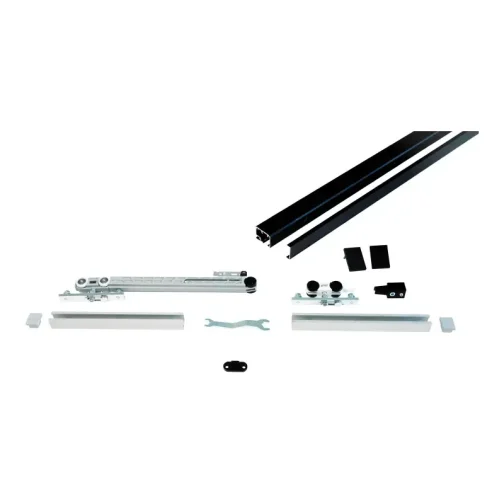 KIT RAIL COULISS CUBE ALU 40KG NOIR AV/1 AMORT - ARGENTA - FA2021811115113