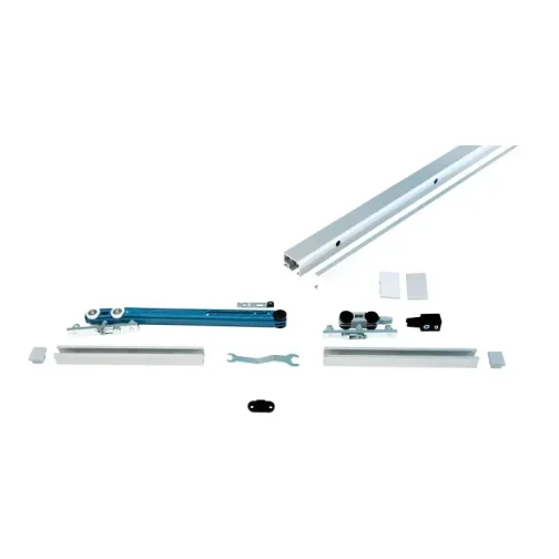 KIT RAIL COULISS CUBE ALU 80KG GRIS ANO AV/AMORT - ARGENTA - AK0.330.200.20