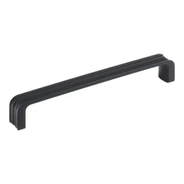 POIGNEE METAL STRIEE EA 160 MM NOIR MAT LAQUE – METAKOR QUINCAILLERIE D’AMEUBLEMENT ET D’AGENCEMENT – METAKOR – FA2515272127113