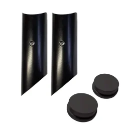 KIT SUPPORTS DEP INT 7355 TUBE D35 ALU NOIR 9005 – CROISEE DS QUINCAILLERIE DE BATIMENT – CROISEE DS – DS7355-013