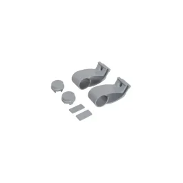 KIT SUPPORTS DEP SERRANT 7318 TUBE D35 ALU GRIS 9006 – CROISEE DS QUINCAILLERIE DE BATIMENT – CROISEE DS – DS7318-007