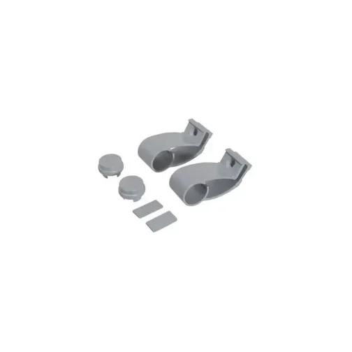 KIT SUPPORTS DEP SERRANT 7318 TUBE D35 ALU GRIS 9006 - CROISEE DS QUINCAILLERIE DE BATIMENT - CROISEE DS - DS7318-007