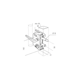 SERRURE DE PORTAIL LC 40 – LOCINOX QUINCAILLERIE DE BATIMENT – LOCINOX – LCKX4040U2LZILVVSZ