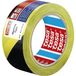 ADHESIF DE MARQUAGE 60760 33 M X 50 MM JAUNE/NOIR – TESA – 60760-00087-16 (vendu par 6)