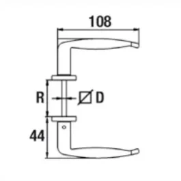 BEQUILLE DOUBLE REGLABLE ZAMAK – TORBEL INDUSTRIE – A29010 (vendu par 10)