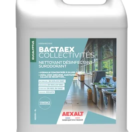 BACTAEX COLLECTIVITES – NETTOYANT DESINFECTANT SURODORANT – 5L – AEXALT – ND310 (vendu par 4)