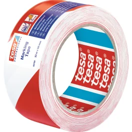 ADHESIF DE MARQUAGE 60760 33 M X 50 MM BLANC/ROUGE – TESA – 60760-00088-16 (vendu par 6)