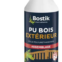 COLLE A BOIS PU BOIS EXTERIEUR BIBERON 500G – BOSTIK – 30610777 (vendu par 12)