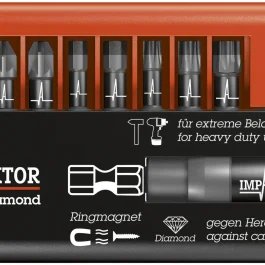 COFFRET D’EMBOUTS BIT-CHECK 10 IMPAKTOR 1 SB (10 PIECES) – WERA – 05073980001