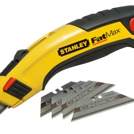 COUTEAU A LAME RETRACTABLE FATMAX + 5 LAMES CARBIDE – STANLEY BLACK & DECKER DIV CONSTRUCTION – 7-10-778