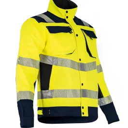 BLOUSON HAUTE VISIBILITE REFLEXION MARINE/JAUNE T3 – LMA LEBEURRE – 22193