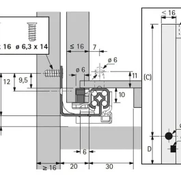 QUADRO 25/550 HD EB20 SI LENTSYSTEM – HETTICH – 9 135 881