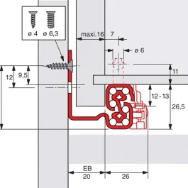 QUADRO V6/420-20 SIL.SYS T. – HETTICH – 0 045 290