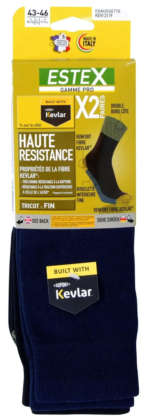 CHAUSSETTE KEVI T35-38 LOT DE 2 PAIRES - ESTEX - 211998238 (vendu par 3) – Image 2