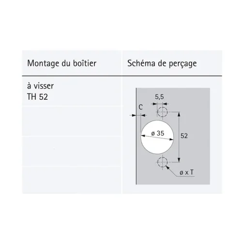 SENSYS PRTE FINE NON AMO RT UE50 8646 B3 TH52 - HETTICH - 9 094 370 – Image 3