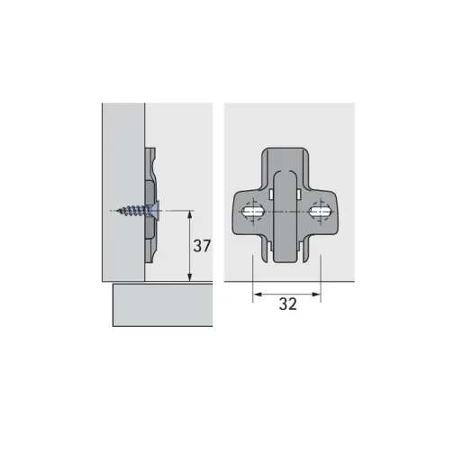 EMBASE CRUCIFORME A VISSER 8099 - HETTICH - 9 071 576 – Image 2