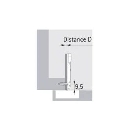 EMBASE A CADRE A VISSER SENSYS – HETTICH – 9 084 930