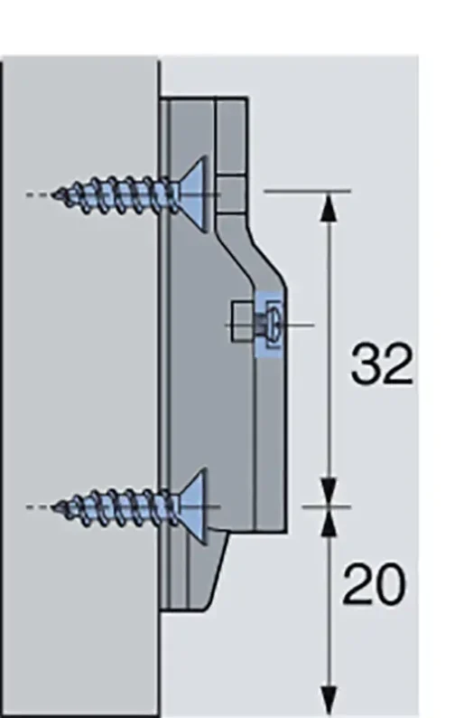 EMBASE LINEAIRE A VISSERDIST. 3 MM - HETTICH - 9 117 342 – Image 3