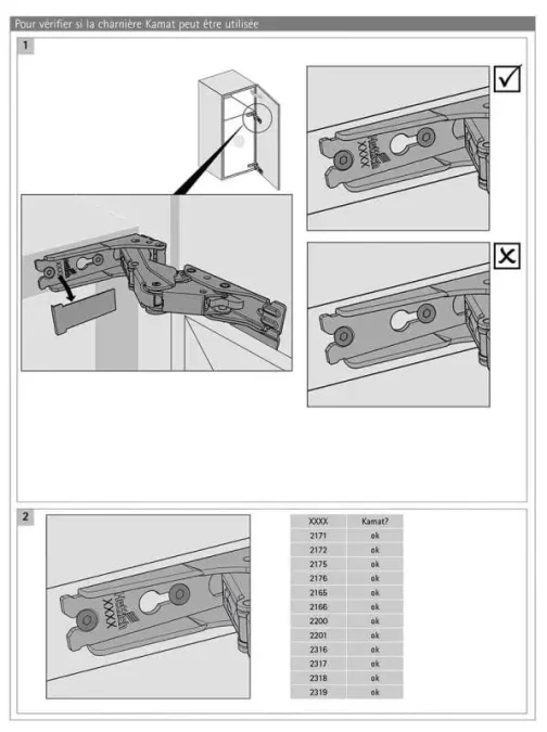 CHARNIERE SPECIALE KAMAT - HETTICH - 9 239 784 – Image 2