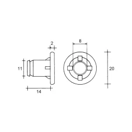 ECROUS A FRAPPER – ITAR – FA1011012111994 (vendu par 10)