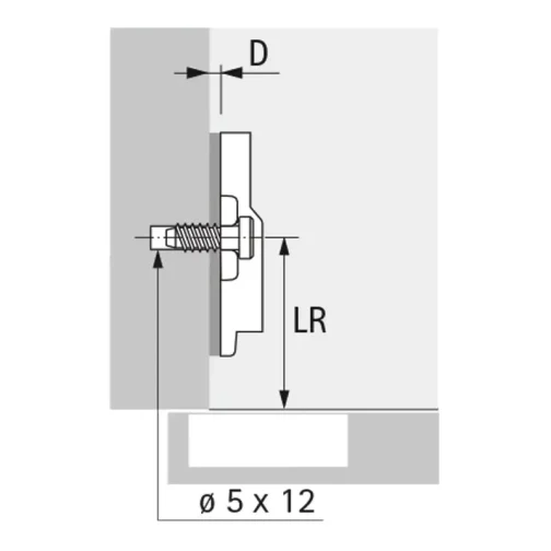 EMBASE CRUCIFORME A VISSER 9000 - HETTICH - 0 079 374 – Image 3