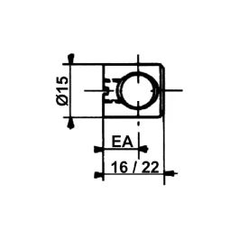 ECROU 15X22XM8/125 INT13 ACIER BRUT – ITALIANA FERRAMENTA – 053.1522.8.00