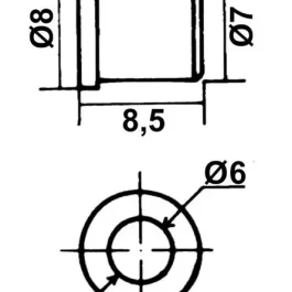 DOUILLE LISSE D.5 LAITON – ITAR – 9013AS00 (vendu par 10)