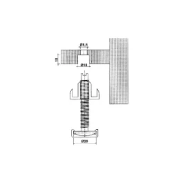 ECROU A PLANTER M.4 ACIER BRUT PAS 70 – ITAR – FA5952181111591 (vendu par 2)