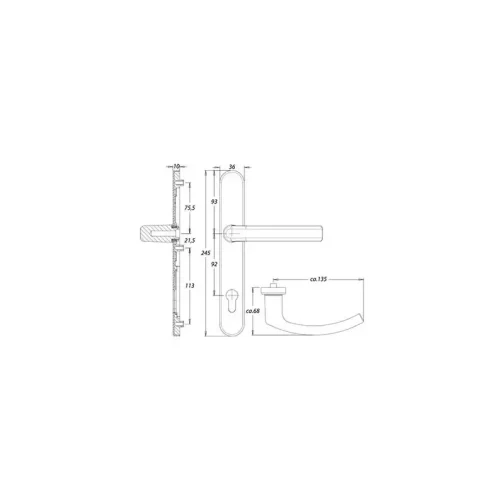 ENS/PLQ KRONOS 2000 8/92 CLE I ALU F9 - DIECKMANN - 2000/0035 F9 – Image 2